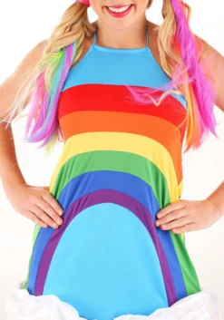 Armada Rainbow Dress Costume For Women 8 Armada Rainbow Dress Costume For Women -Fun Costumes Shop womens rainbow dress costume alt 3