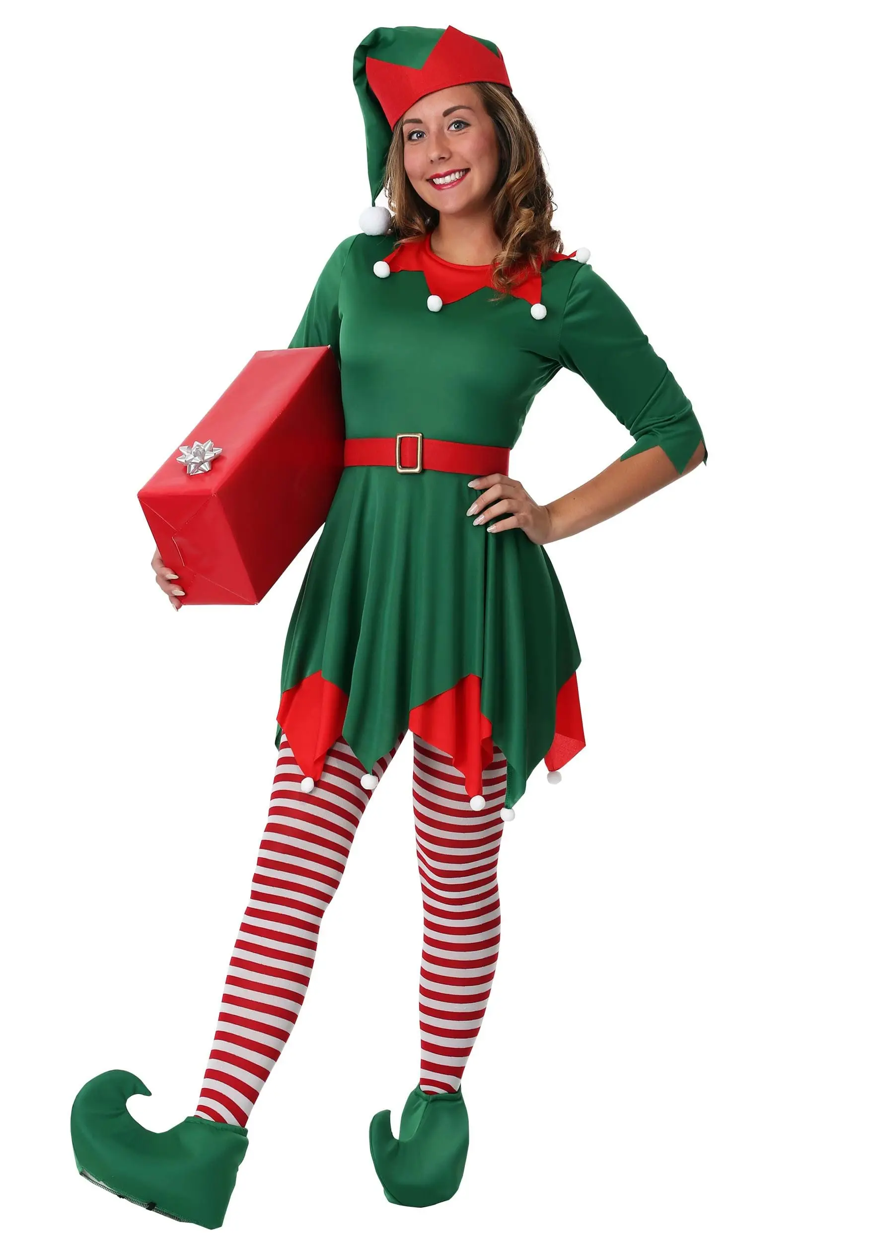 Women's Santa's Helper Costume 1 Women's Santa's Helper Costume