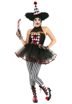 Armada Twisted Clown Costume For Women -Fun Costumes Shop womens twisted clown costume alt 6