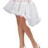 Womens White High Low Petticoat