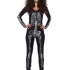 LEG AVENUE Women's X-Ray Skeleton Catsuit Costume