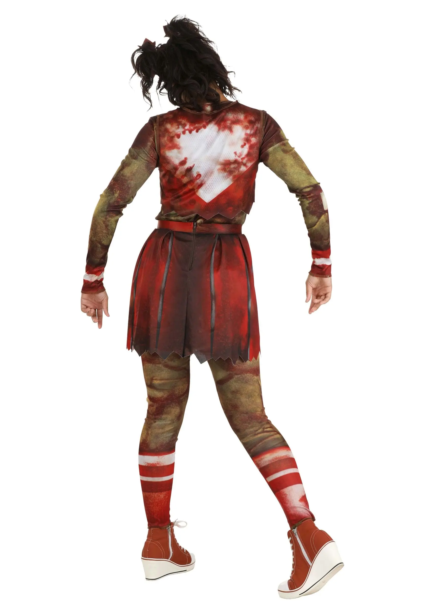 Zombie Cheerleader Costume For Women 2 Zombie Cheerleader Costume For Women - Image 2