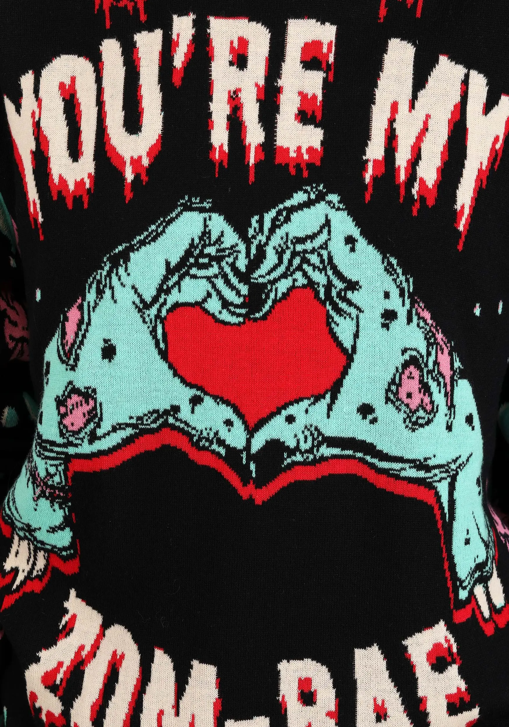 You're My Zom-Bae Valentines Day Adult Sweater 5 You're My Zom-Bae Valentines Day Adult Sweater - Image 5